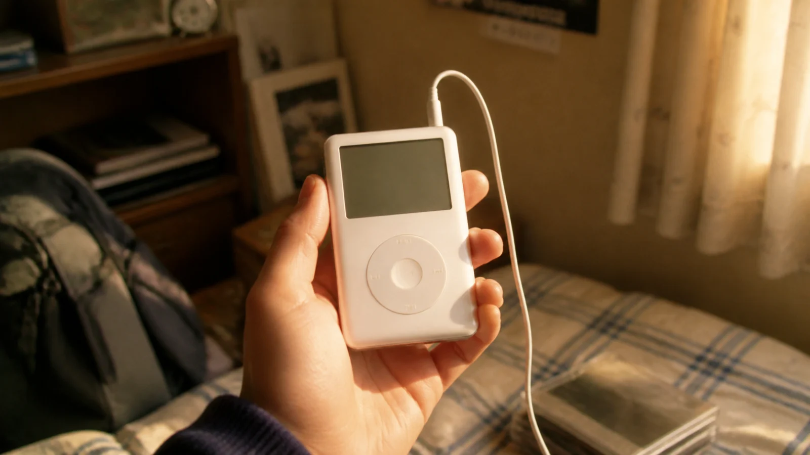 平成初期〜中期（2001〜2006年ごろ）のiPodを思わせる横長の記憶風景
