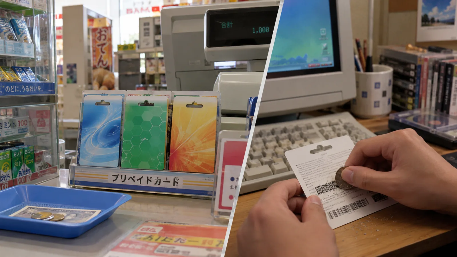 平成中期（2001〜2008年ごろ）のオンラインゲームのプリペイドカードを思わせる横長の記憶風景
